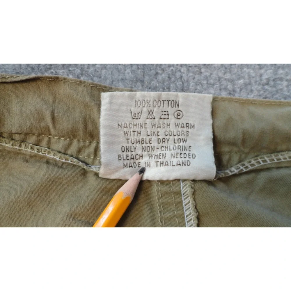 Boardway Shorts Men's 29x16 Chino Knee Length Cargo Army Green Hiking Outdoor